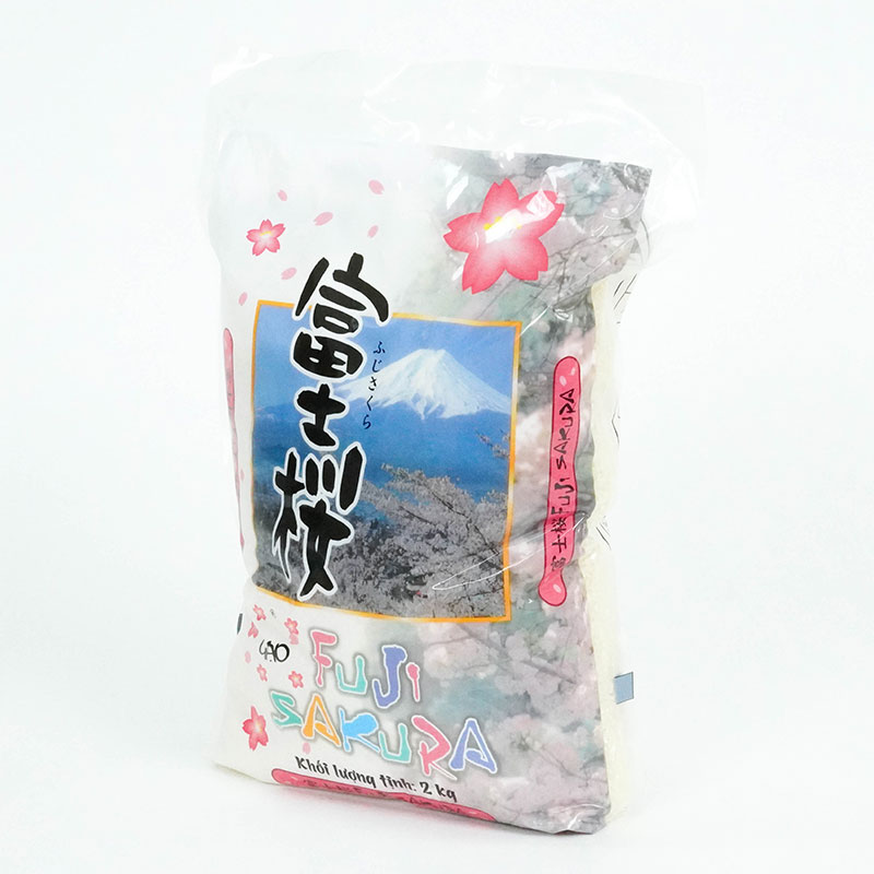 Gạo Fuji Sakura 2kg, 100% gạo giống Nhật thương hiệu 