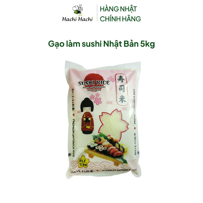 Gạo làm sushi Nhật Bản 5kg  thương hiệu 