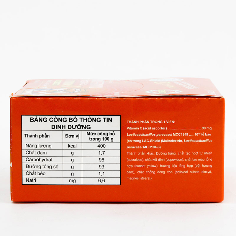 TPBS: Viên nhai Biofermin Immune C - vị cam (50 viên) thương hiệu 