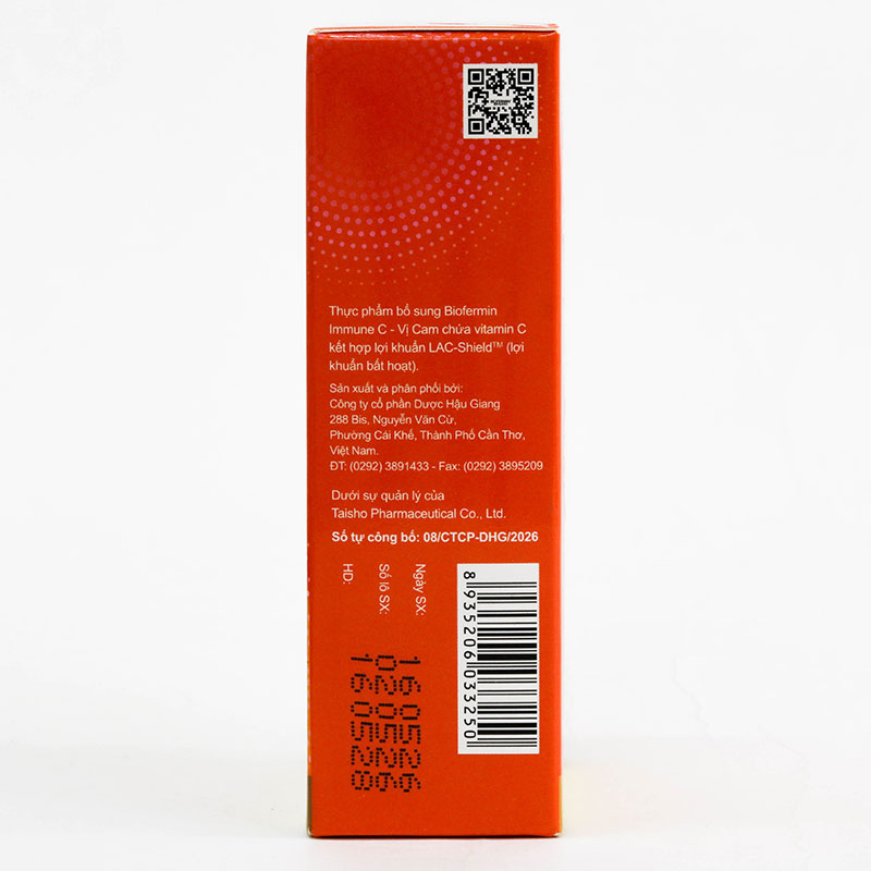 TPBS: Viên nhai Biofermin Immune C - vị cam (14 viên) thương hiệu 
