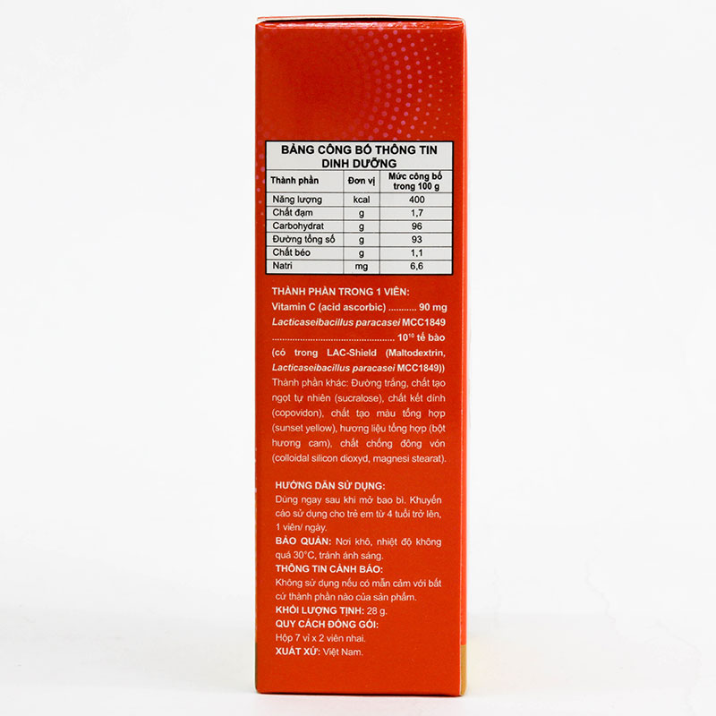 TPBS: Viên nhai Biofermin Immune C - vị cam (14 viên) thương hiệu 