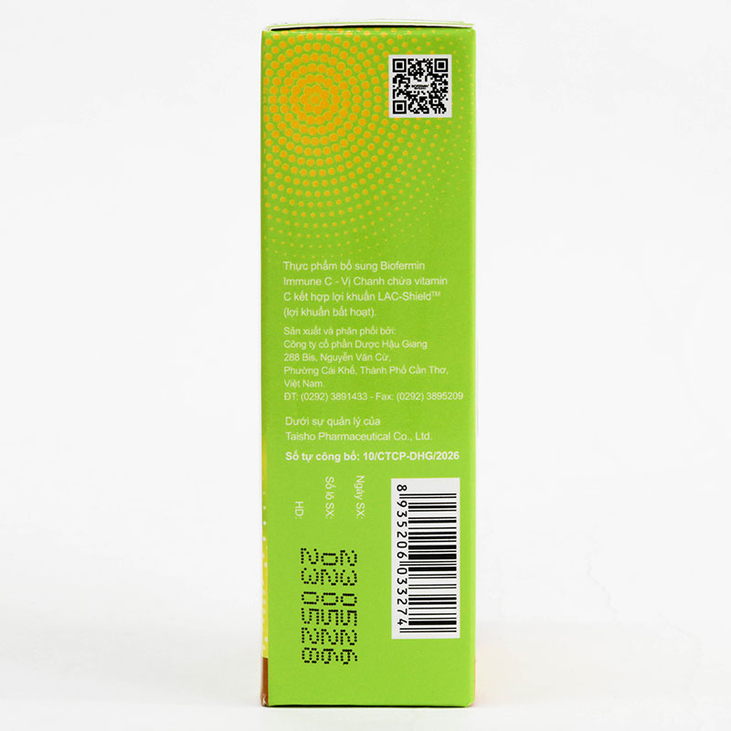 TPBS: Viên nhai Biofermin Immune C - vị chanh (14 viên) thương hiệu 