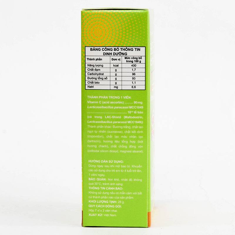 TPBS: Viên nhai Biofermin Immune C - vị chanh (14 viên) thương hiệu 