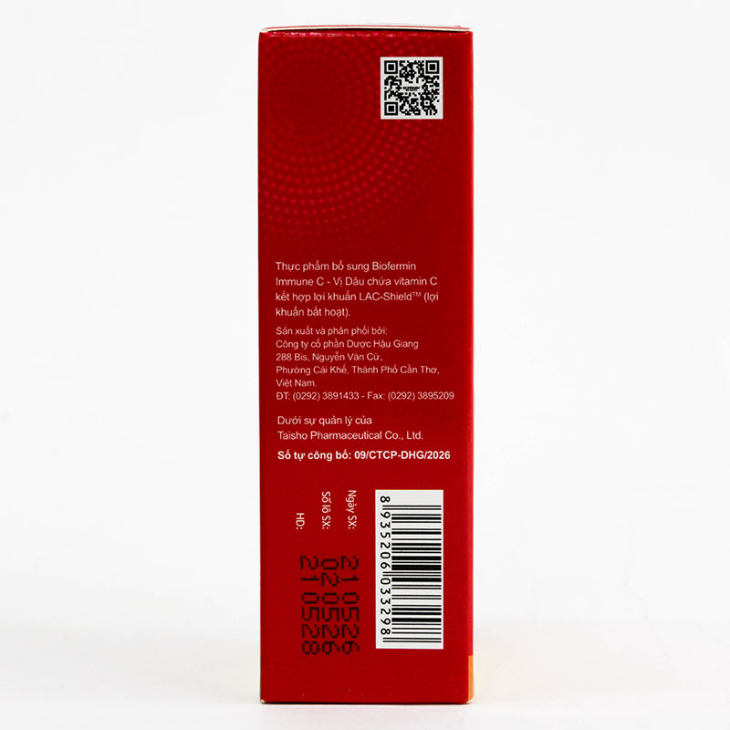TPBS: Viên nhai Biofermin Immune C - vị dâu (14 viên) thương hiệu 