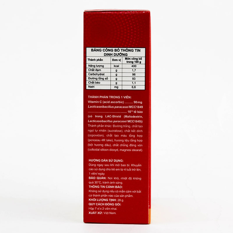 TPBS: Viên nhai Biofermin Immune C - vị dâu (14 viên) thương hiệu 