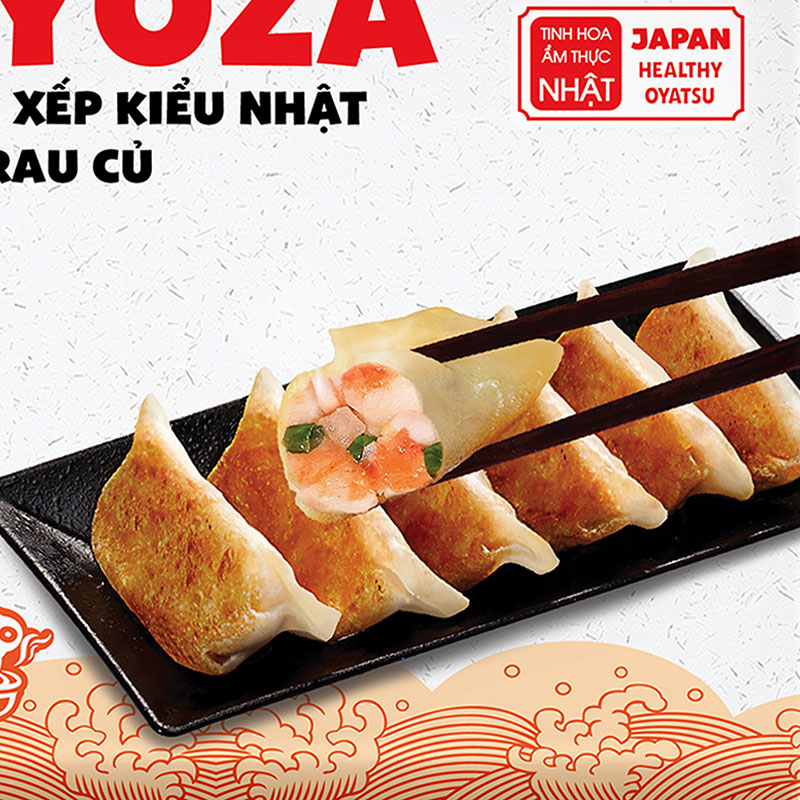 Gyoza - Bánh xếp kiểu Nhật - Tôm rau củ 250g (10 cái) thương hiệu MEIWA