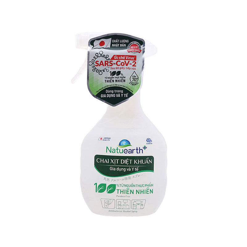 Chai xịt diệt khuẩn đa năng Natuearth Plus 410ml