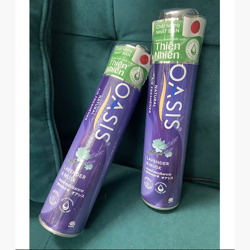 Xịt phòng Oasis Natural Lavender & Musk 320ml thương hiệu EARTH BIO CHEMICAL