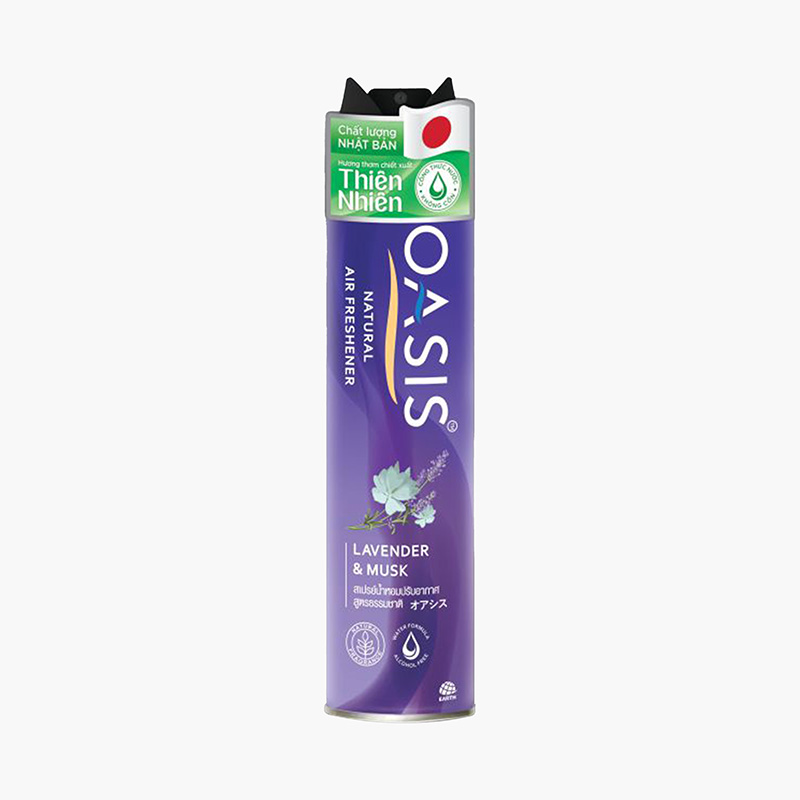 Xịt phòng Oasis Natural Lavender & Musk 320ml