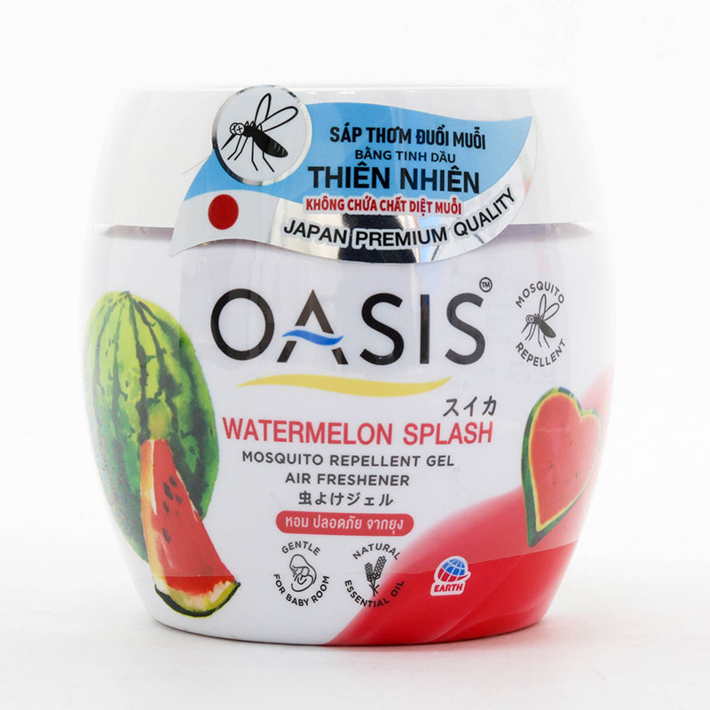 Sáp thơm đuổi muỗi Oasis Watermelon Splash hương dưa hấu 180g thương hiệu EARTH BIO CHEMICAL