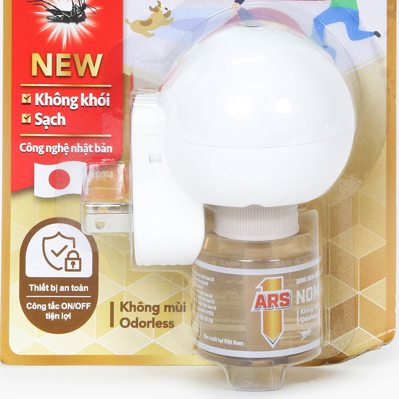 Bộ xông xua đuổi muỗi điện ARS Nomat P60 46ml bảo vệ khỏi muỗi 60 ngày thương hiệu EARTH BIO CHEMICAL