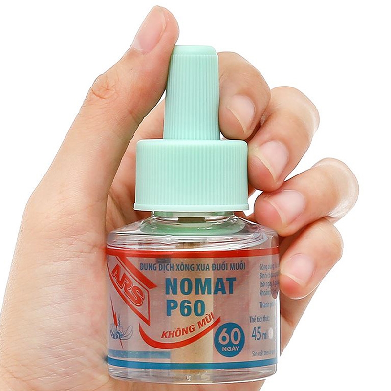 Dung dịch xông xua đuổi muỗi ARS Nomat P60 45ml, bảo vệ khỏi muỗi 60 ngày thương hiệu EARTH BIO CHEMICAL