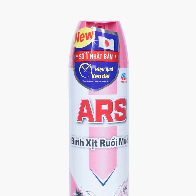 Bình xịt ruồi muỗi ARS PINK 600ml Không mùi hương, tác dụng kéo dài trong 4 giờ với muỗi thương hiệu EARTH BIO CHEMICAL