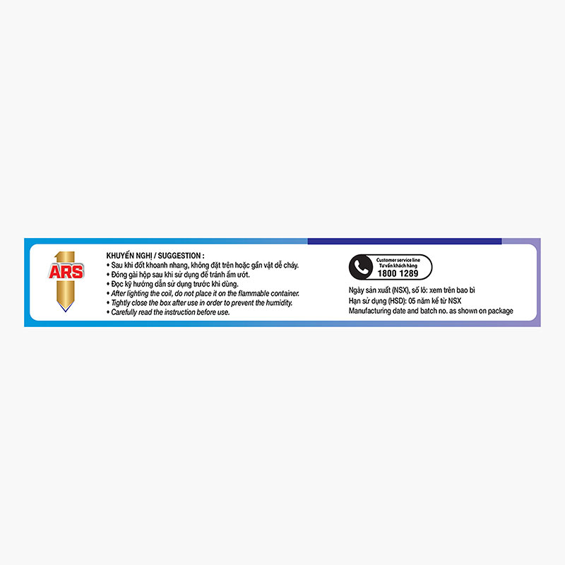 Nhang muỗi ARS Coil Lavender 150g (10 khoanh x 15g)  thương hiệu EARTH BIO CHEMICAL