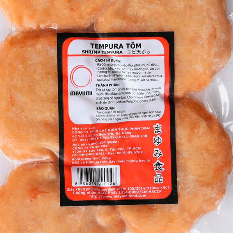 Tempura tôm (225g) thương hiệu MAYUMI FOOD