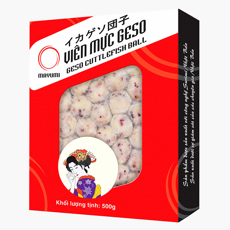 Viên mực geso (500g) thương hiệu MAYUMI FOOD