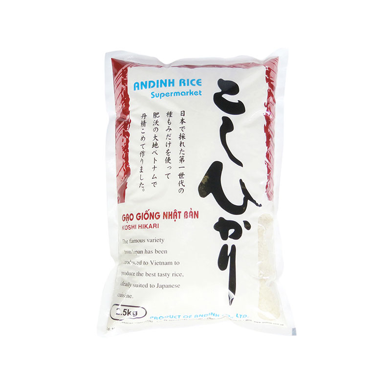 Gạo Nhật Koshi Hikari Japonica túi 2.5kg