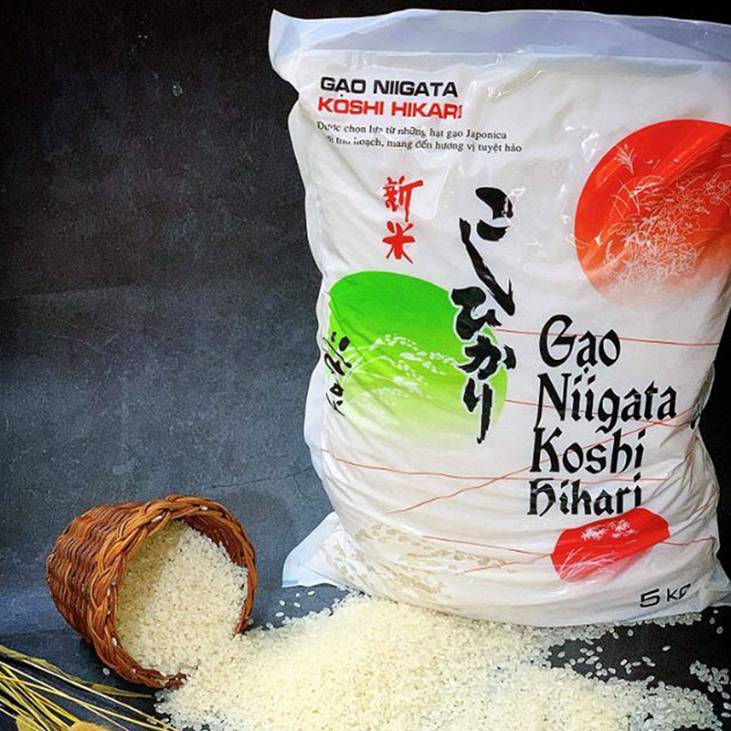 Gạo Niigata Koshi Hikari 5kg thương hiệu 