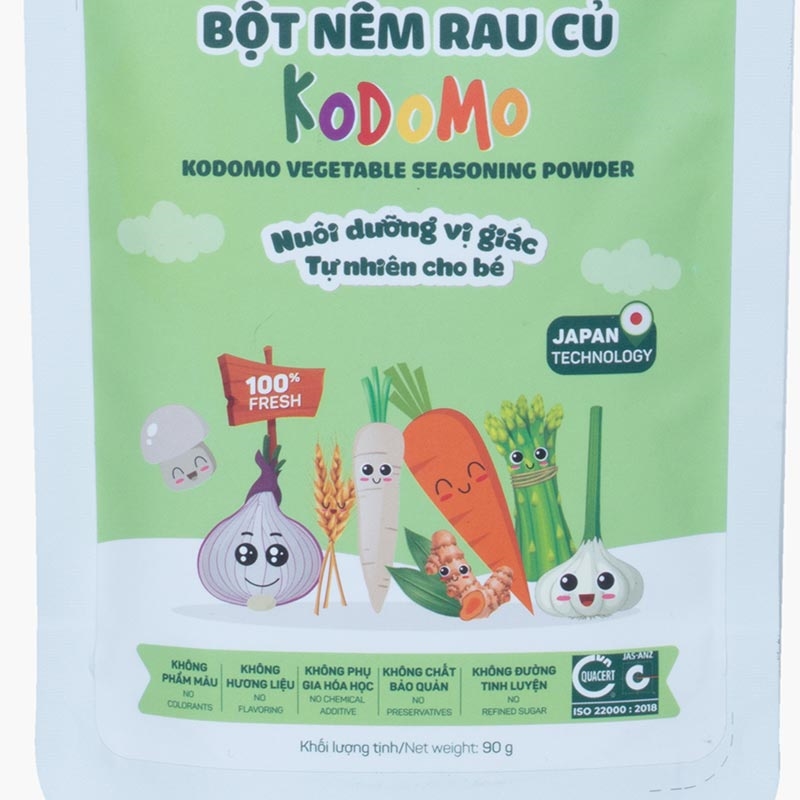 Bột nêm rau củ Kodomo 90g thương hiệu 