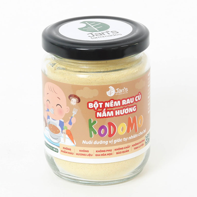 Bột nêm rau củ nấm hương Kodomo 90g thương hiệu 