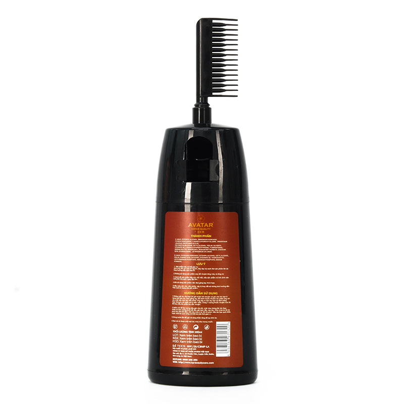 Dầu gội phủ bạc Avatar màu nâu 500ml thương hiệu 