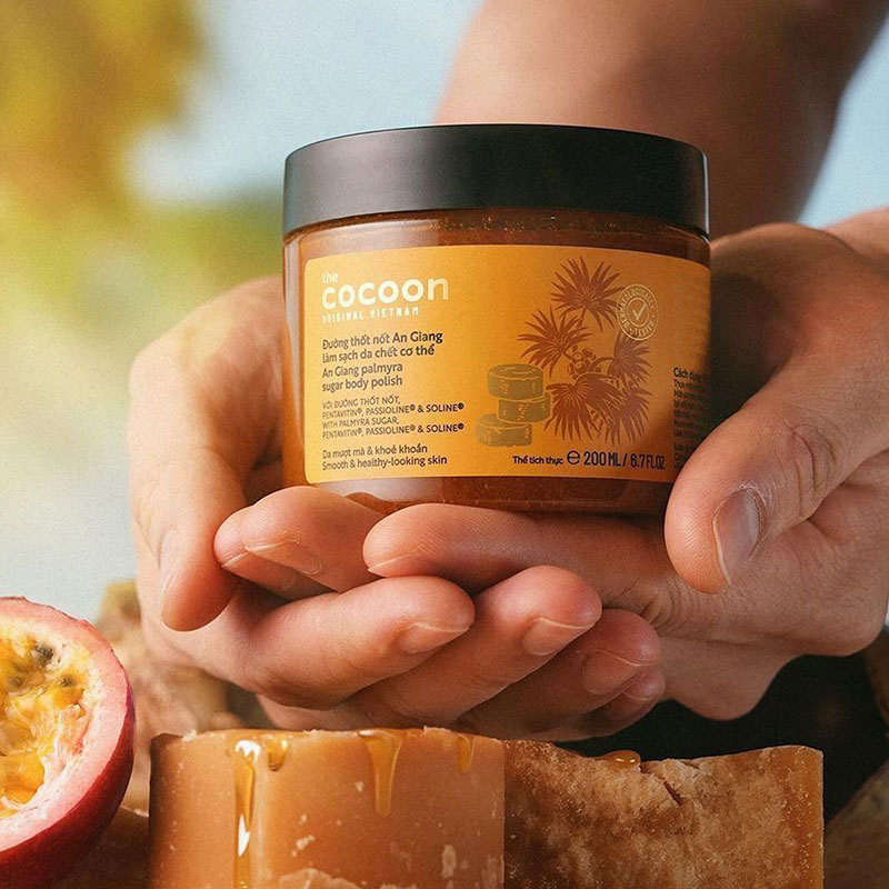 Đường thốt nốt An Giang làm sạch da chết cơ thể Cocoon 200ml thương hiệu COCOON