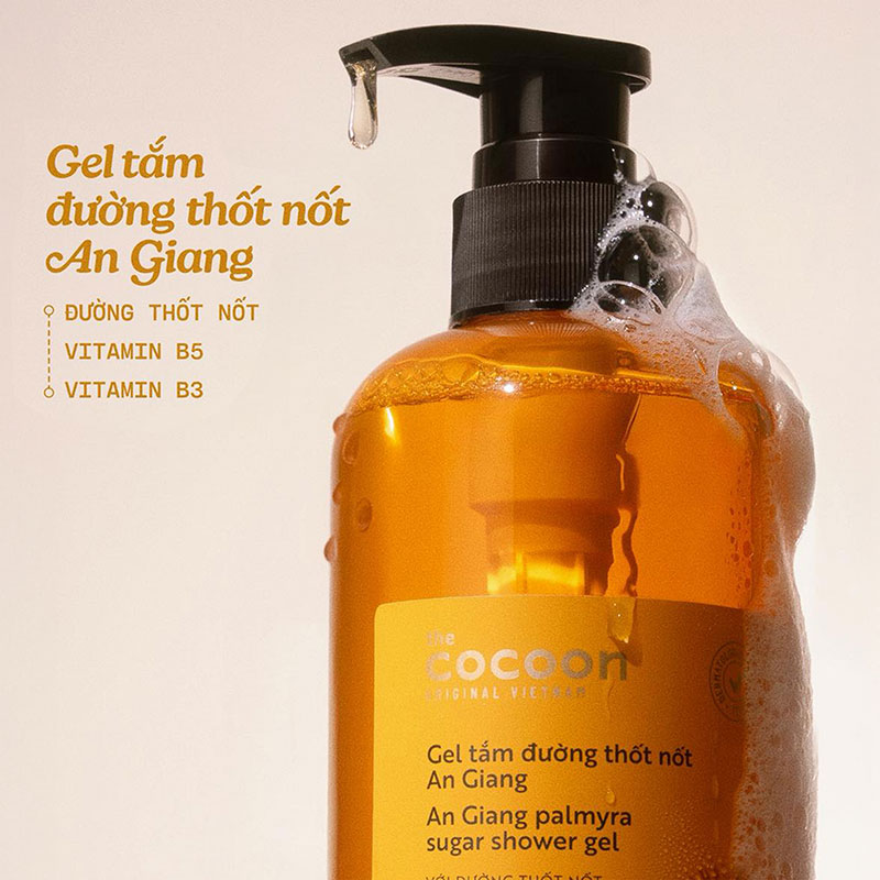 Gel tắm đường thốt nốt An Giang Cocoon 500ml thương hiệu COCOON
