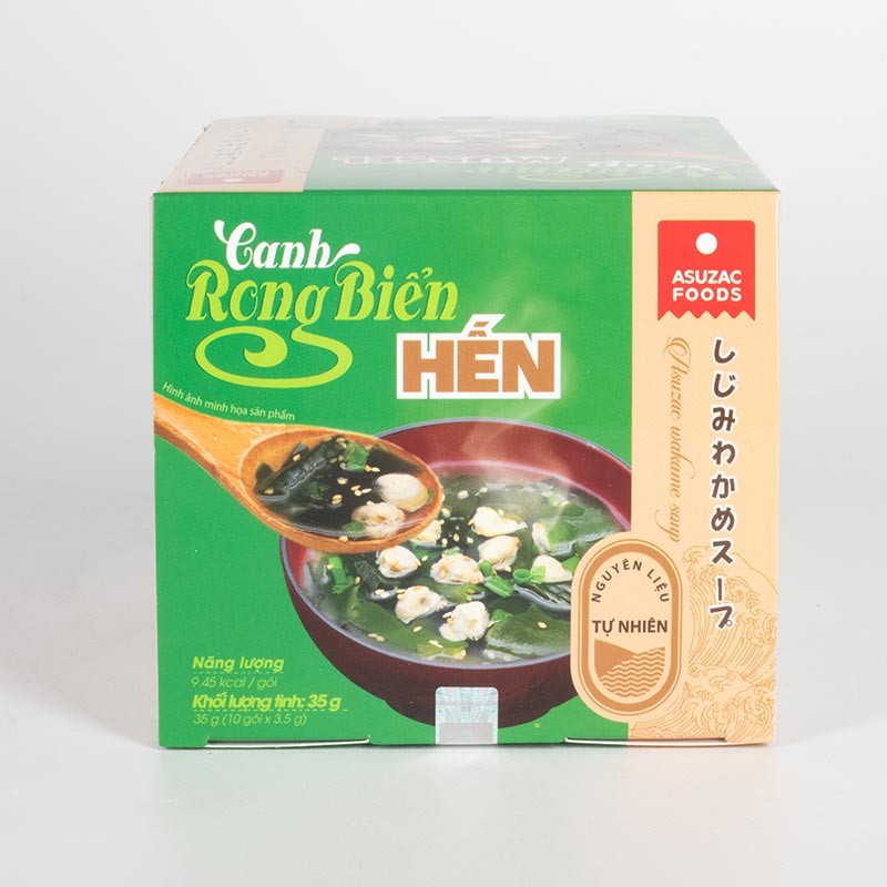 Canh rong biển hến Asuzac 35g (3.5gx10gói) thương hiệu ASUZAC FOODS