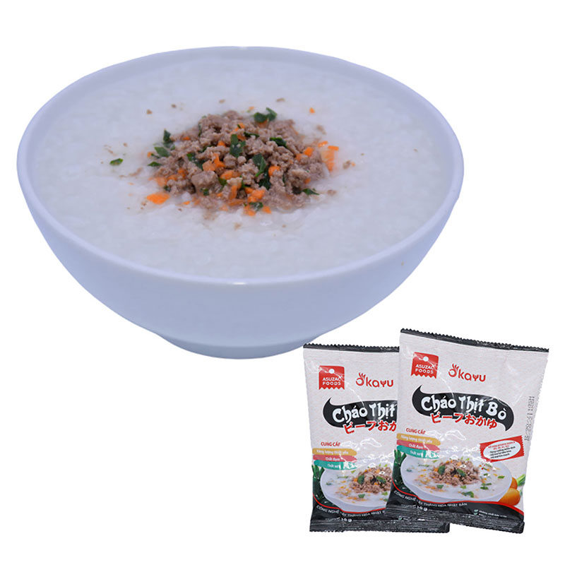 Cháo thịt bò Asuzac 36g  thương hiệu ASUZAC FOODS