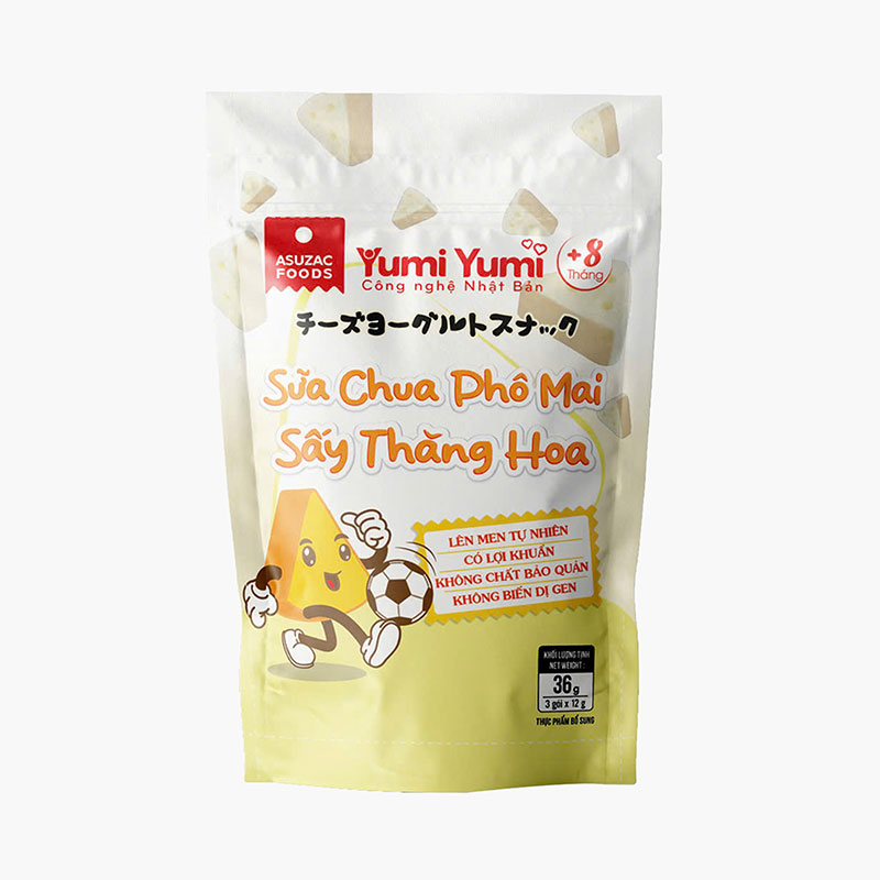 Sữa chua phô mai sấy thăng hoa Asuzac (12gx3 gói)