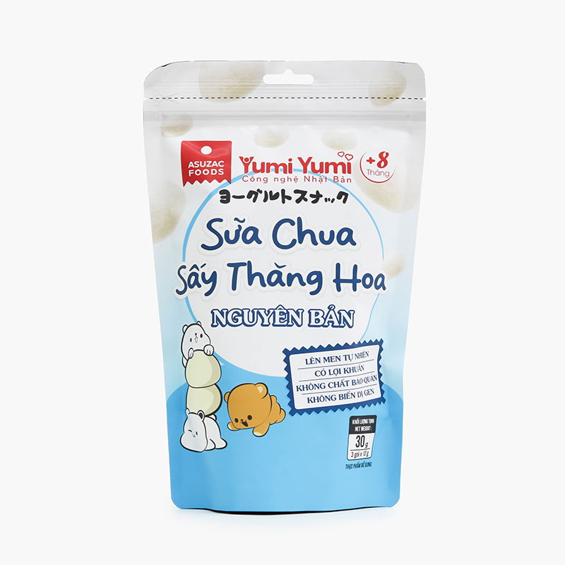 Sữa chua sấy thăng hoa nguyên bản Asuzac 30g (10gx3 gói)