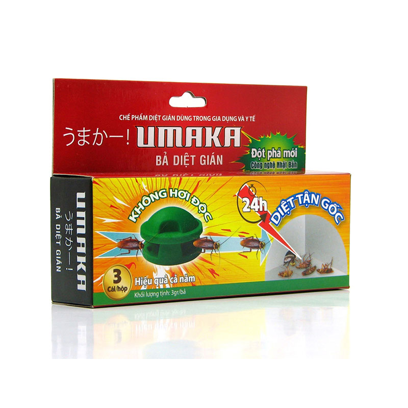 Bả diệt gián Umaka hộp 3 viên