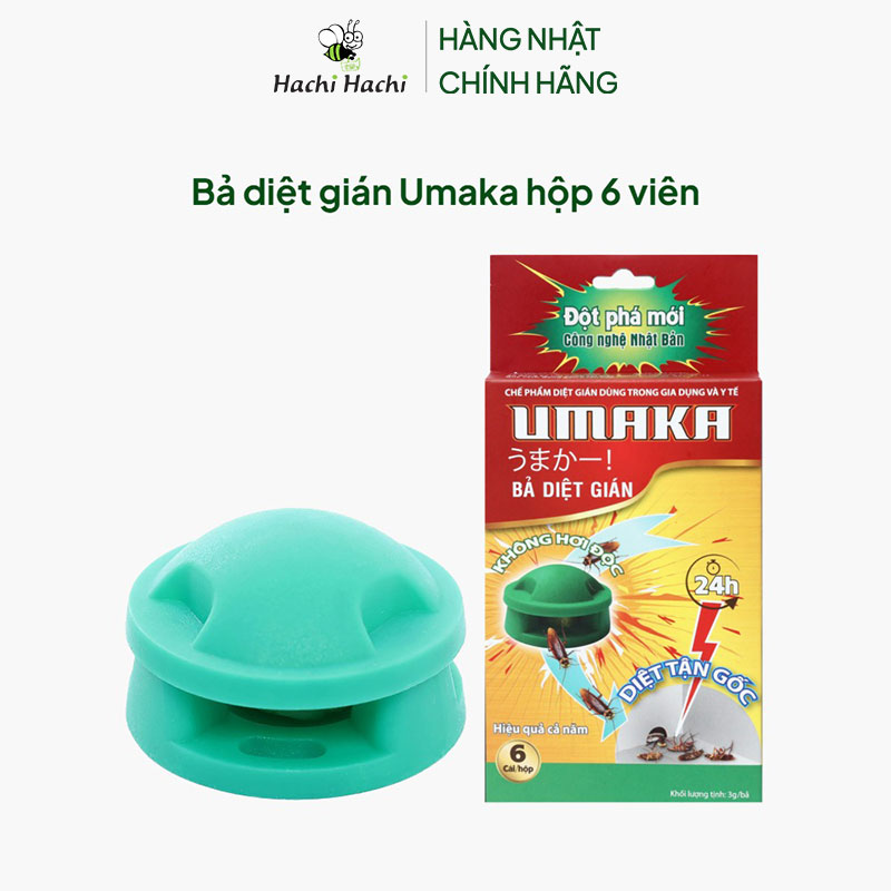 Bả diệt gián Umaka hộp 6 viên thương hiệu UMAKA