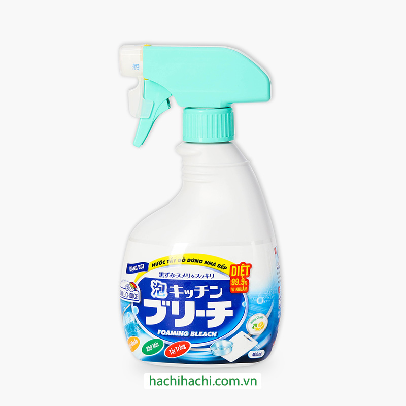 Nước tẩy đồ dùng nhà bếp dạng bọt Mitsuei  400ml thương hiệu MITSUEI