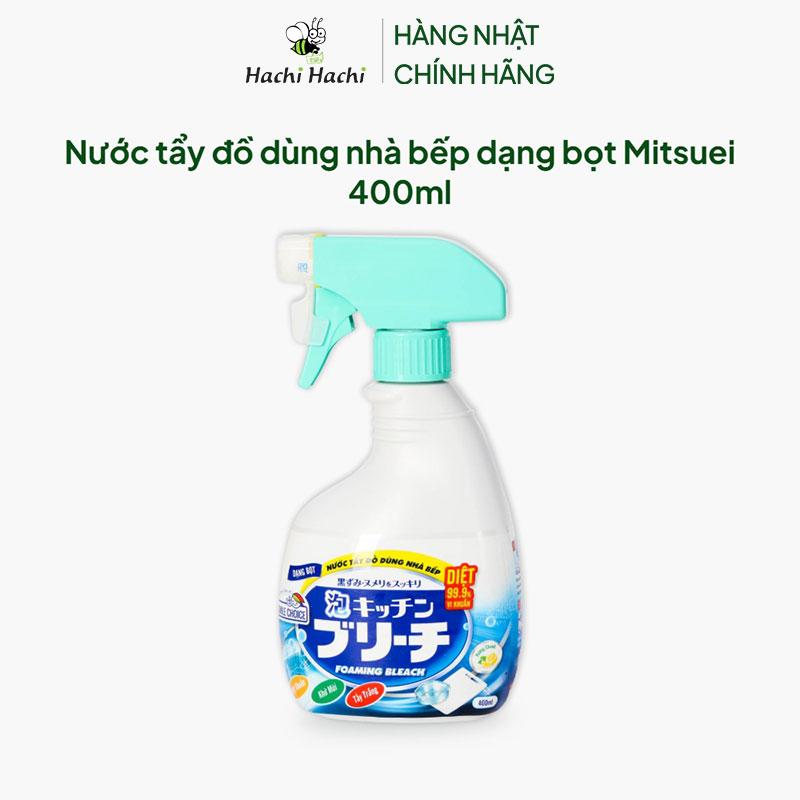 Nước tẩy đồ dùng nhà bếp dạng bọt Mitsuei  400ml thương hiệu MITSUEI