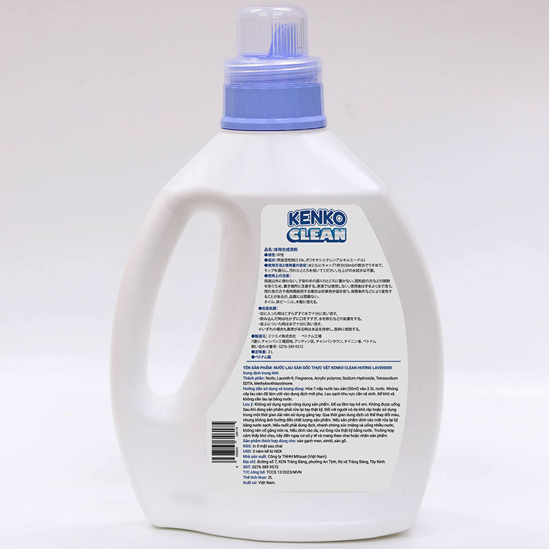 Nước lau sàn gốc thực vật Kenko Clean hương lavender can 2L thương hiệu KENKO CLEAN