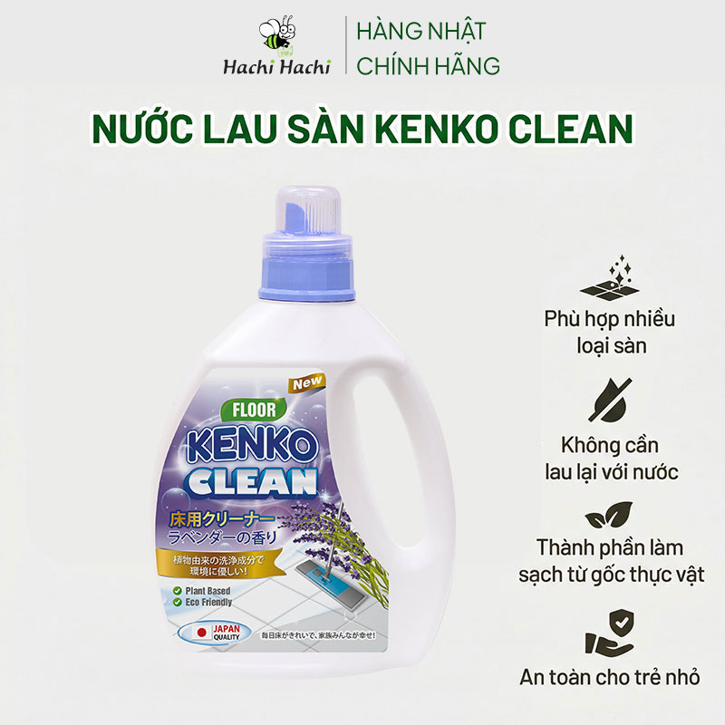 Nước lau sàn gốc thực vật Kenko Clean hương lavender can 2L thương hiệu KENKO CLEAN