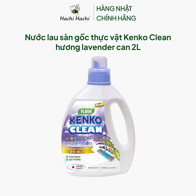 Nước lau sàn gốc thực vật Kenko Clean hương lavender can 2L thương hiệu KENKO CLEAN