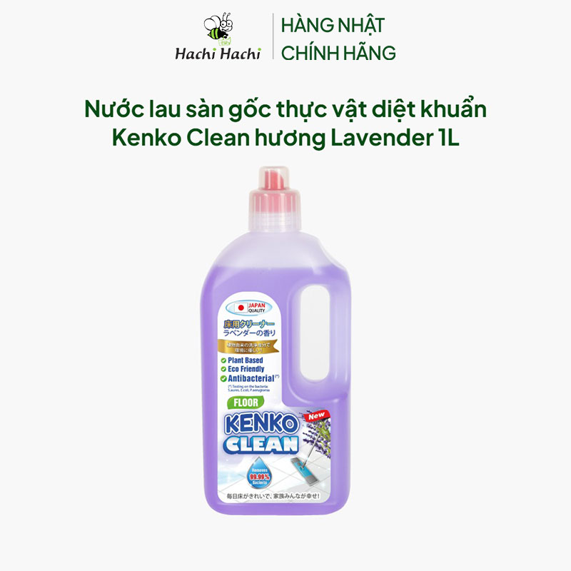 Nước lau sàn gốc thực vật diệt khuẩn Kenko Clean hương Lavender 1L thương hiệu KENKO CLEAN