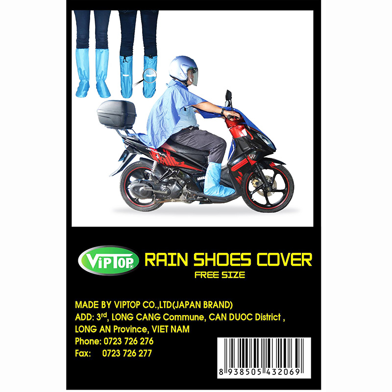 Giày đi mưa Rain shoes cover Viptop Free size thương hiệu VIPTOP