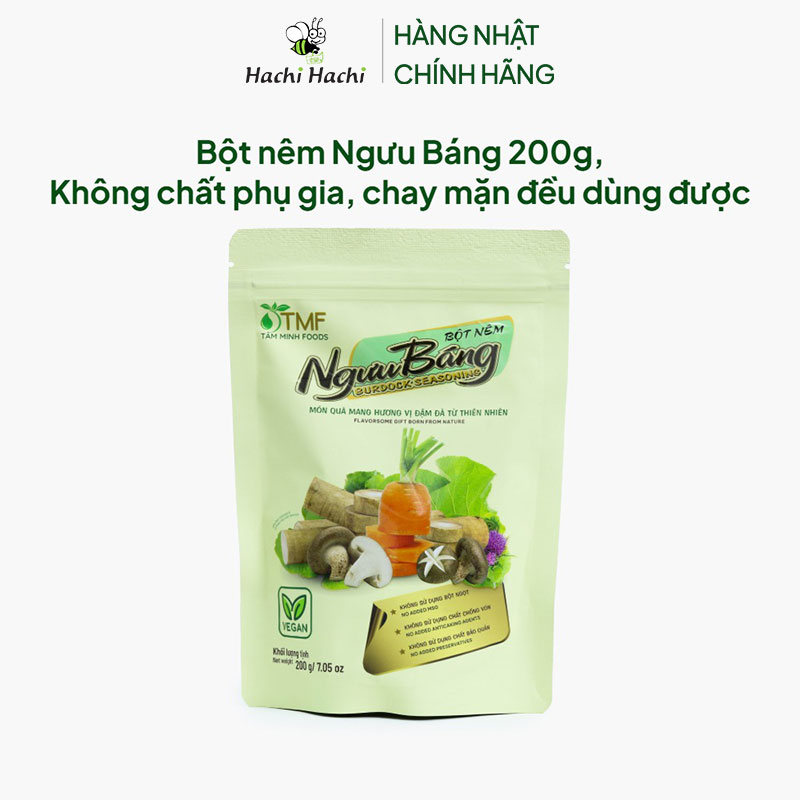 Bột nêm Ngưu Báng 200g, Không chất phụ gia, chay mặn đều dùng được thương hiệu 