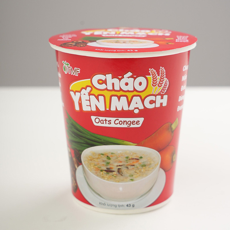 Cháo Yến Mạch 43g, chay mặn đều dùng được thương hiệu 