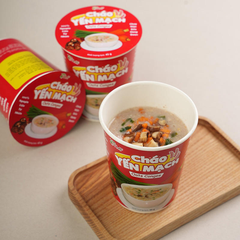 Cháo Yến Mạch 43g, chay mặn đều dùng được thương hiệu 