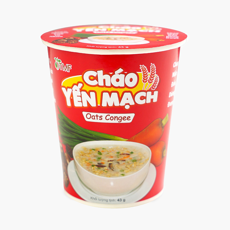 Cháo Yến Mạch 43g, chay mặn đều dùng được