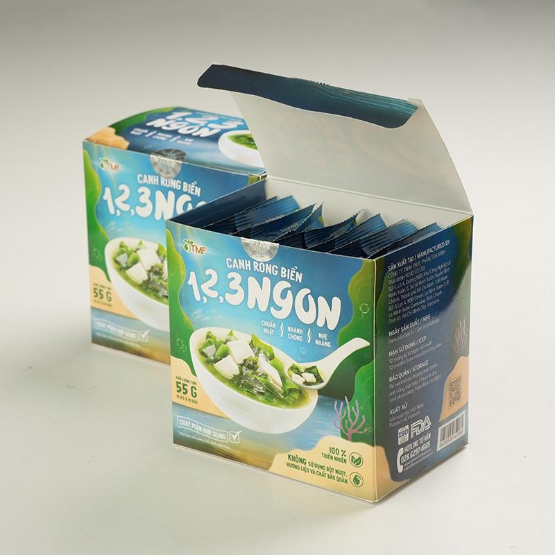 Canh rong biển 55g (5.5gx10 gói), chay mặn đều dùng được thương hiệu 