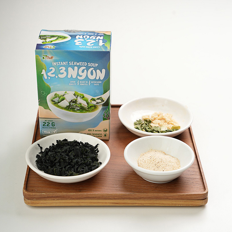 Canh rong biển 55g (5.5gx10 gói), chay mặn đều dùng được thương hiệu 