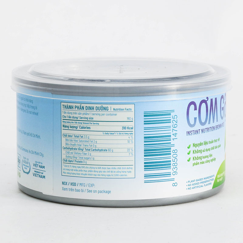 Cơm gạo lứt dinh dưỡng 160g thương hiệu TÂM MINH