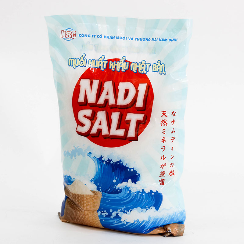Muối xuất khẩu Nhật Bản Nadi Salt 1kg thương hiệu 