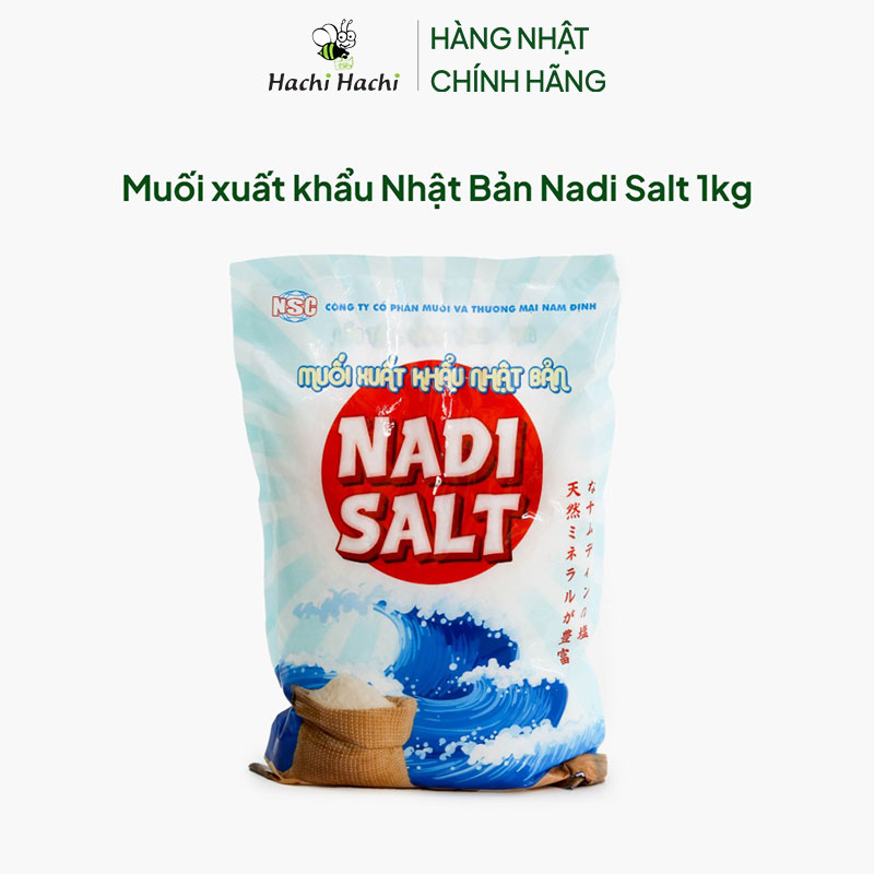 Muối xuất khẩu Nhật Bản Nadi Salt 1kg thương hiệu 