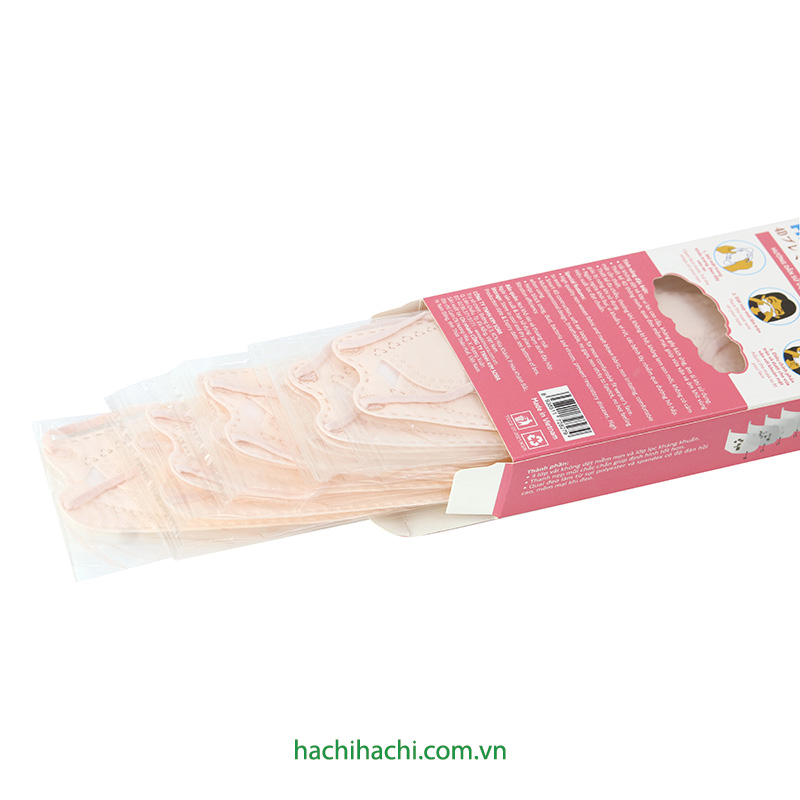 Khẩu trang Y tế Kim Sora KS94 4D 4 lớp, chống bụi, vi khuẩn, virus (10 cái - Hồng) thương hiệu 